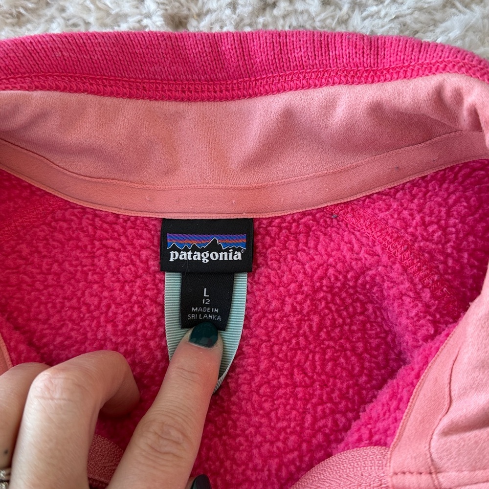 Patagonia Pink Zip-Up Sweater - Picture 2 of 7
